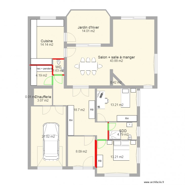 Moulin RDC 02. Plan de 0 pièce et 0 m2