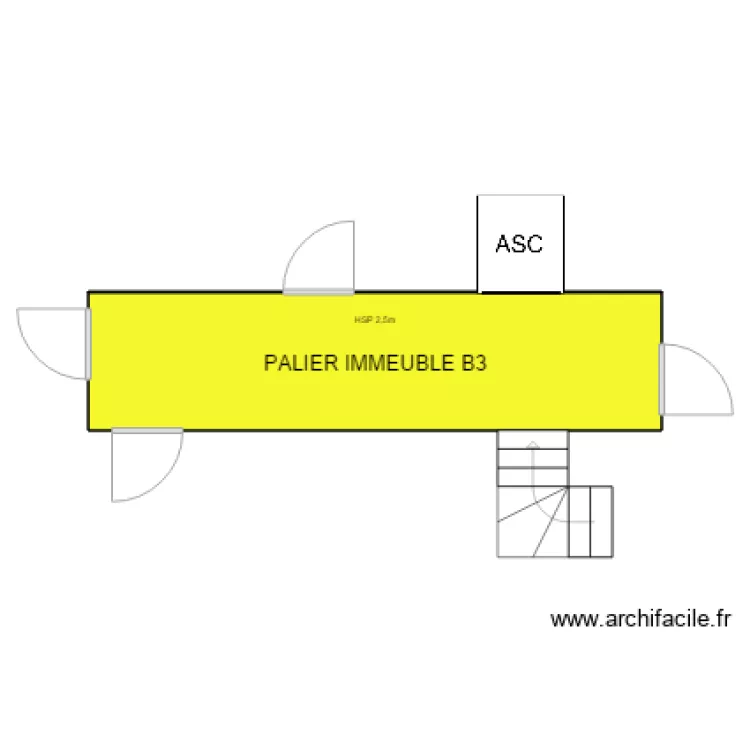 PALIER IMMEUBLE B3. Plan de 
