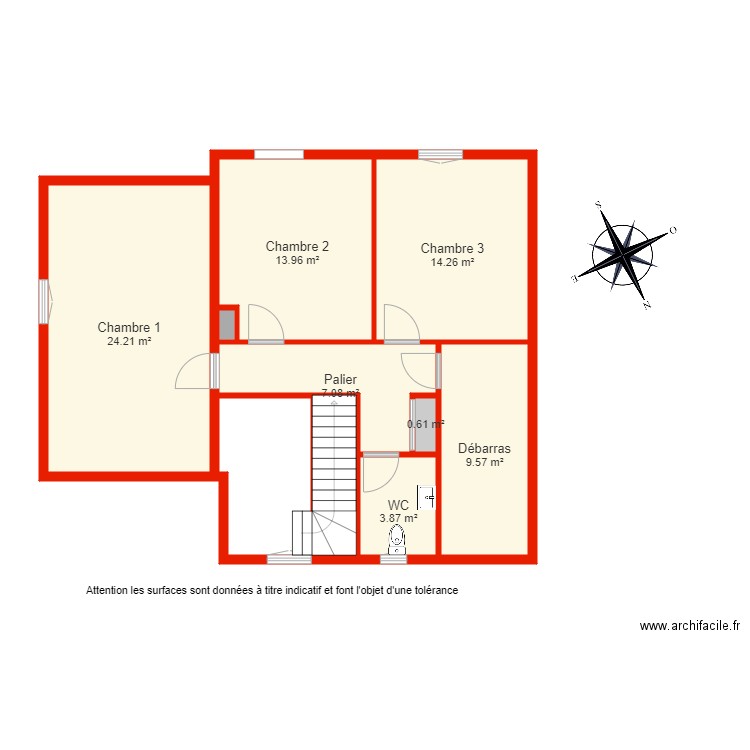 BI 6052 étage non côté. Plan de 0 pièce et 0 m2