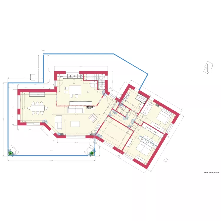 Villa r&eacute;alisation projet 7 . Plan de 