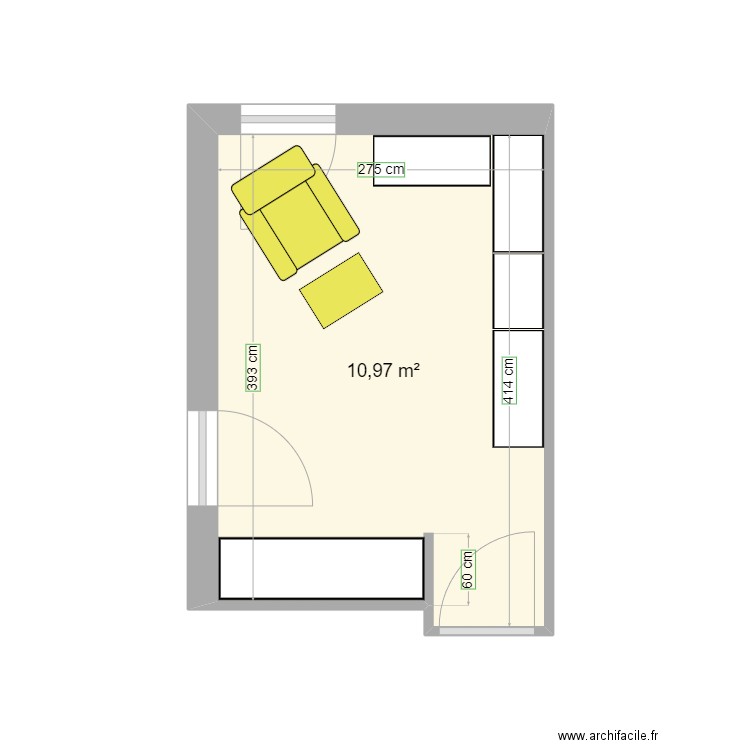dressing. Plan de 0 pièce et 0 m2