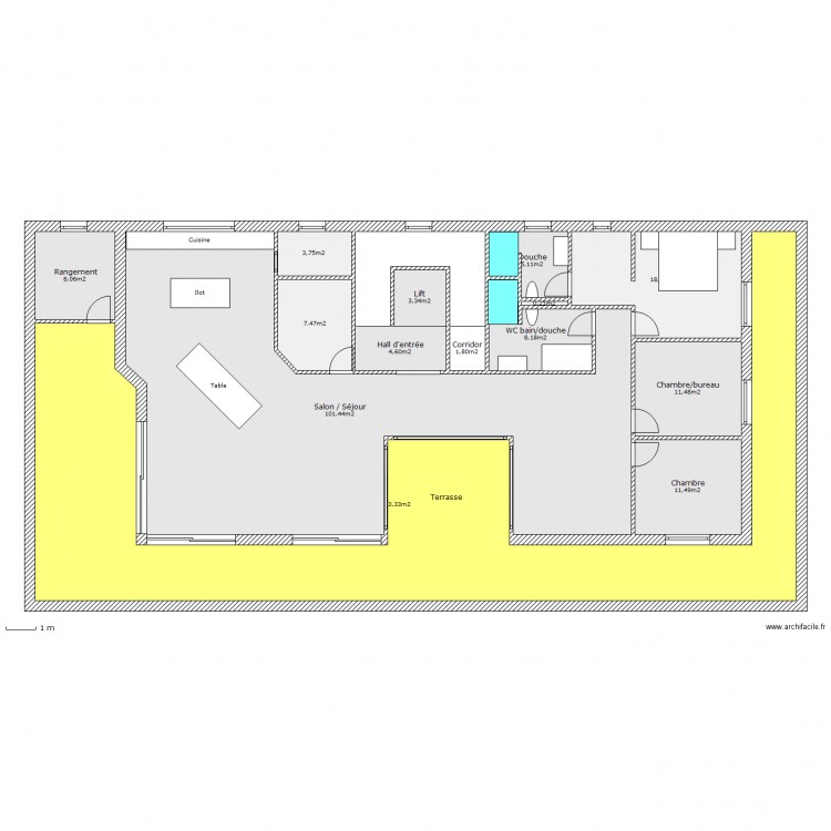 Loveresse attique II. Plan de 0 pièce et 0 m2