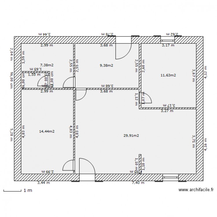 maison 2. Plan de 0 pièce et 0 m2