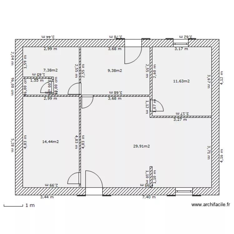 maison 2. Plan de 