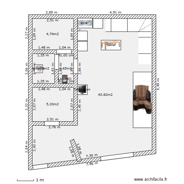 rdc alex. Plan de 0 pièce et 0 m2