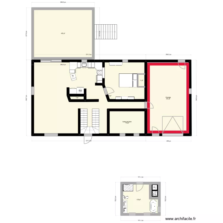Haut. Plan de 8 et 227 m² Haut. Plan de 8 et 227 m²