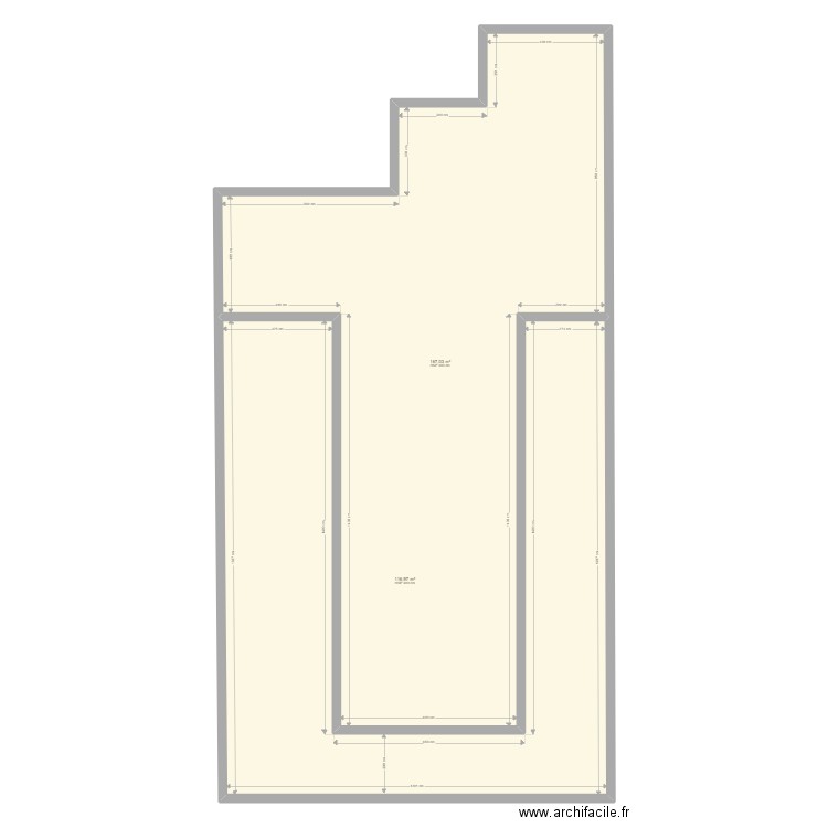 POINCARE GALL. Plan de 2 pièces et 284 m2