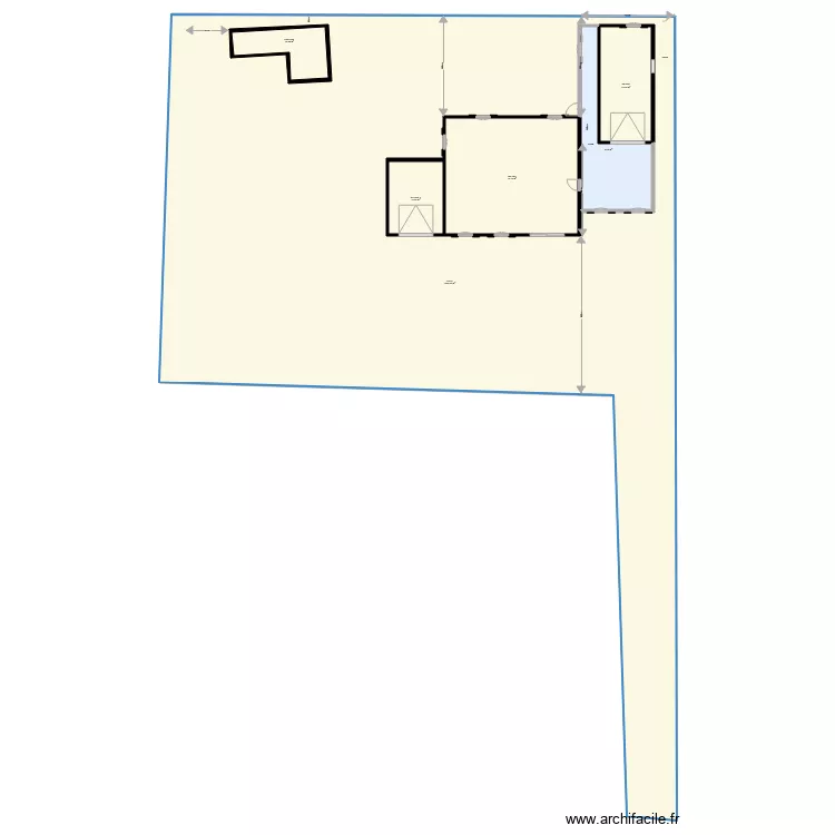 plan masse Maxime apres travaux. Plan de 