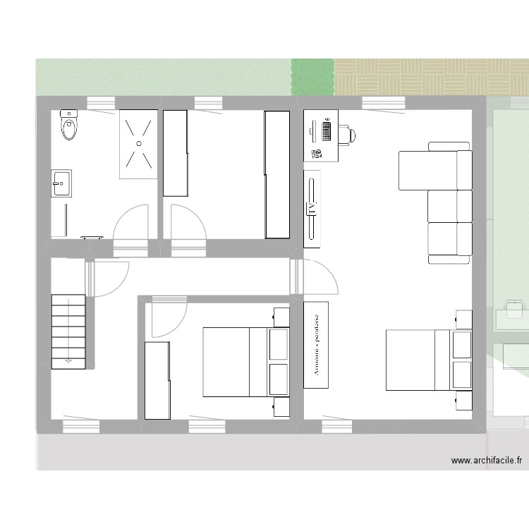 Maison Nath avec chambre. Plan de 17 pièces et 228 m2