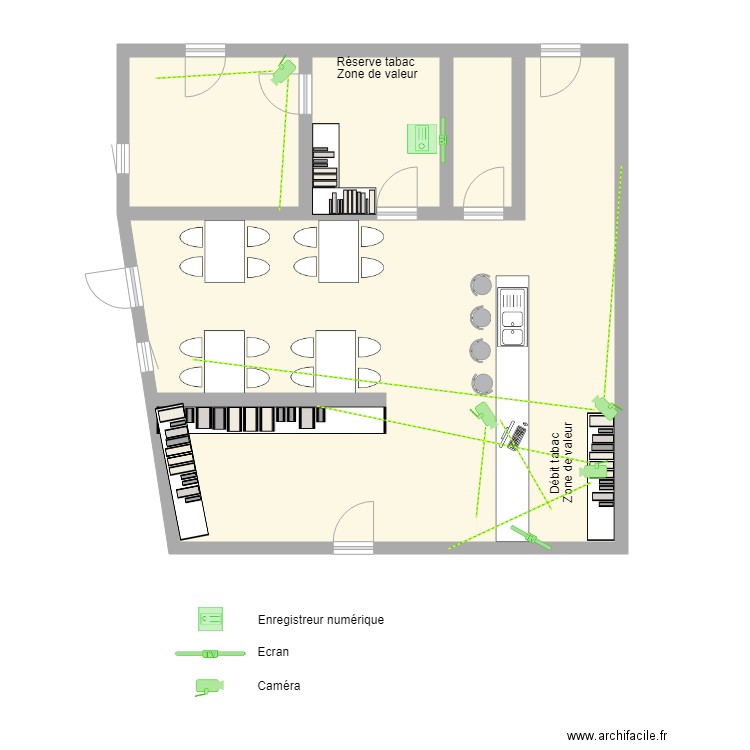 TABAC LE 4 AS video. Plan de 0 pièce et 0 m2