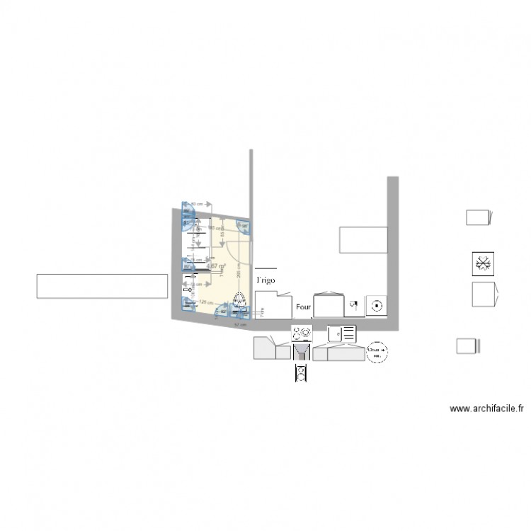 sdb plan c. Plan de 0 pièce et 0 m2