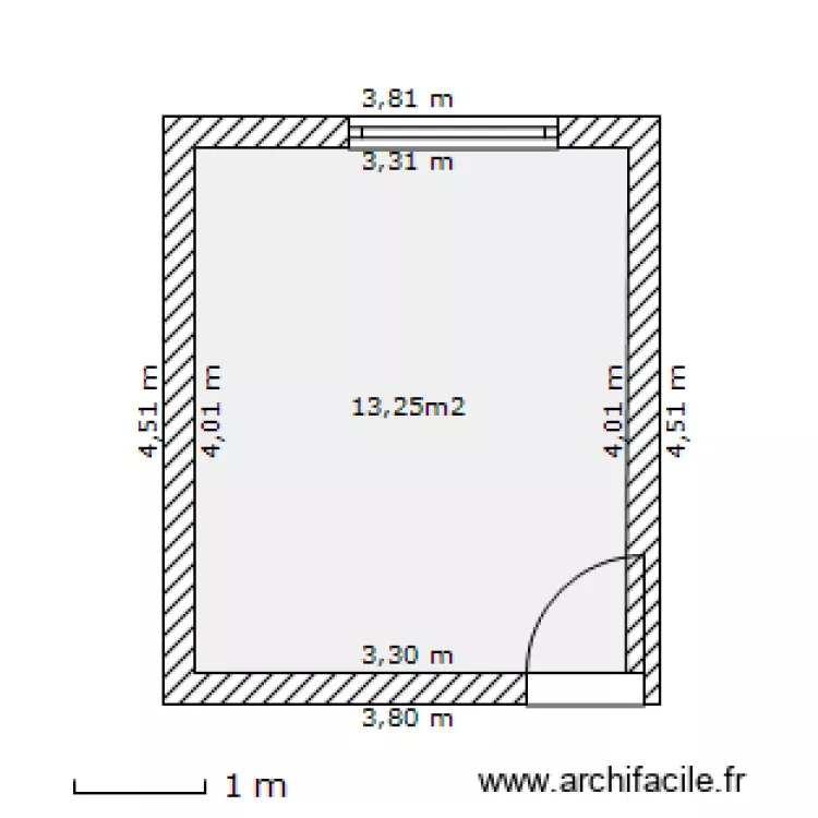 CHAMBRE 2 NARJESS. Plan de CHAMBRE 2 NARJESS. Plan de