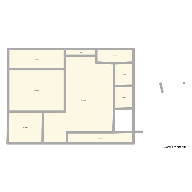 Floor 4. Plan de 9 pièces et 181 m2