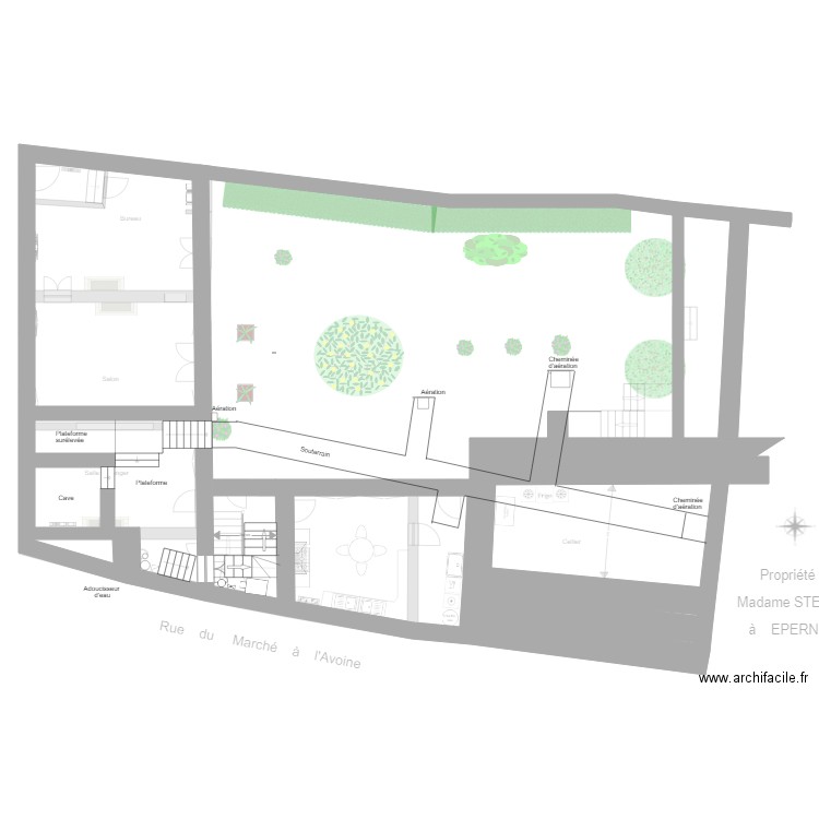 EPERNON  sous sol 1. Plan de 0 pièce et 0 m2