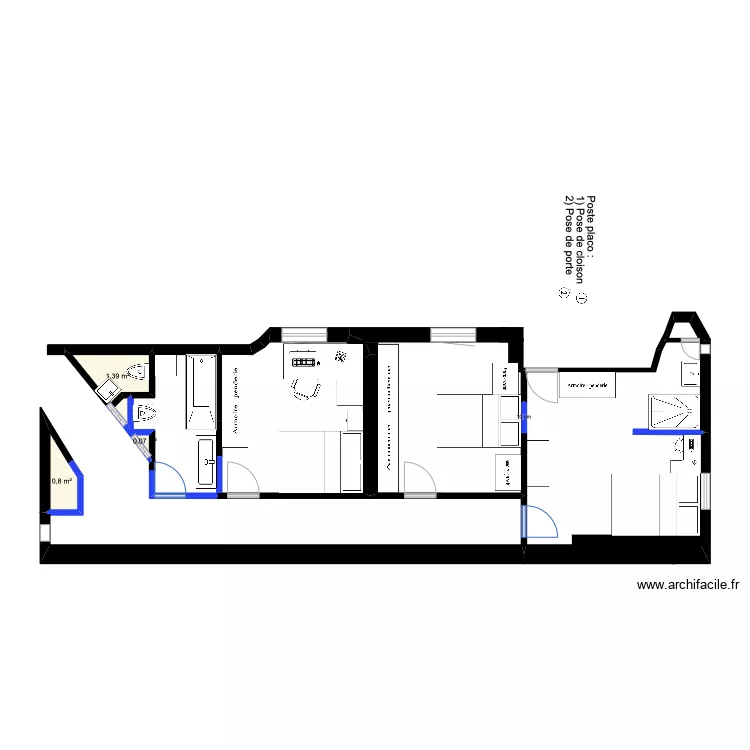 coin nuit (&eacute;tat final) 2. Plan de 
