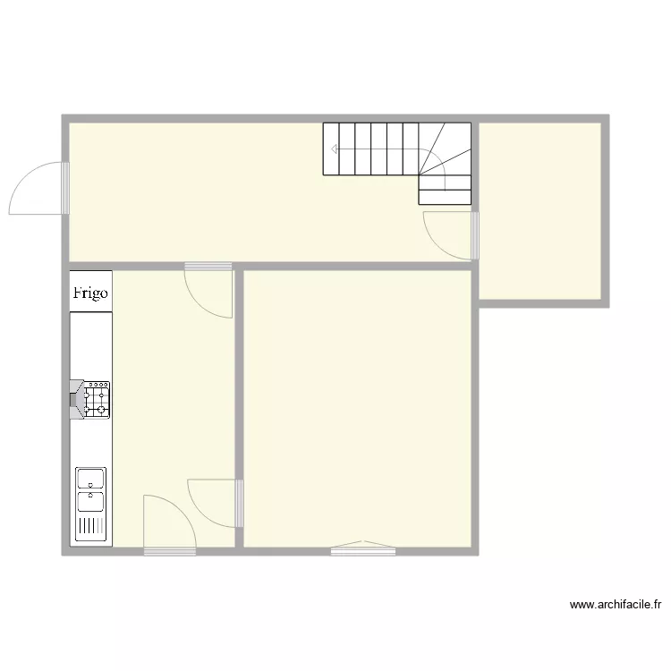 N7 avant travaux. Plan de 
