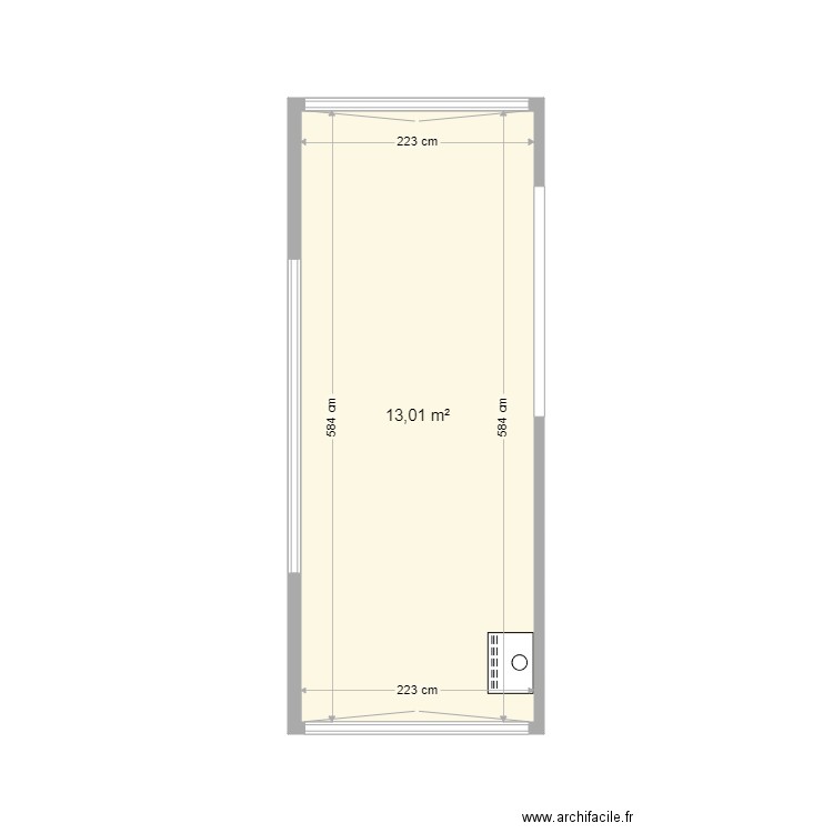 20 pieds Vestiaire TC. Plan de 0 pièce et 0 m2