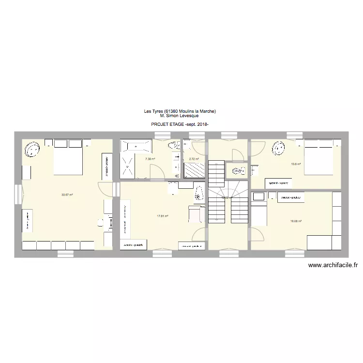 Les Tyres Etage v1  sept 2018. Plan de 