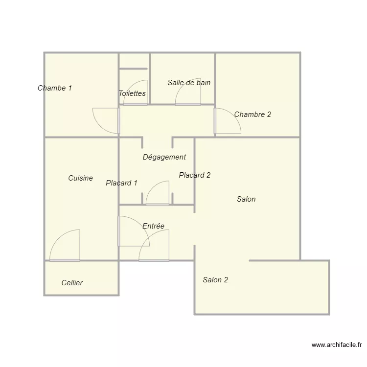 Croquis BABAUD. Plan de 