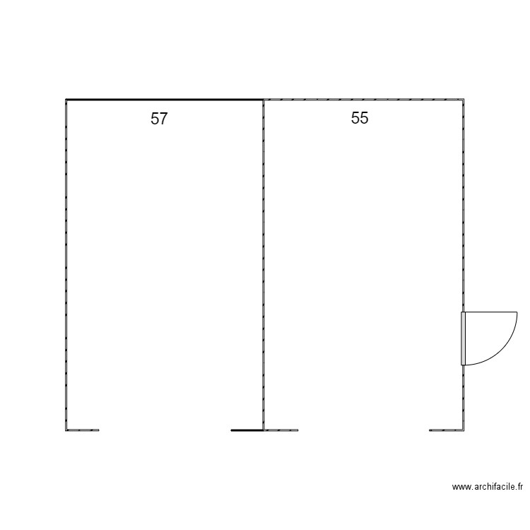 55et57 GARAGES. Plan de 0 pièce et 0 m2