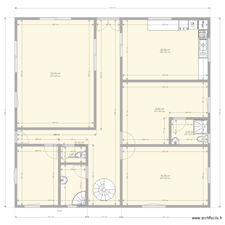 Maison de Guehouo rdc 2. Plan de 0 pièce et 0 m2