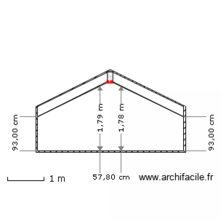 coupe etage avec hausse et isol . Plan de coupe etage avec hausse et isol . Plan de
