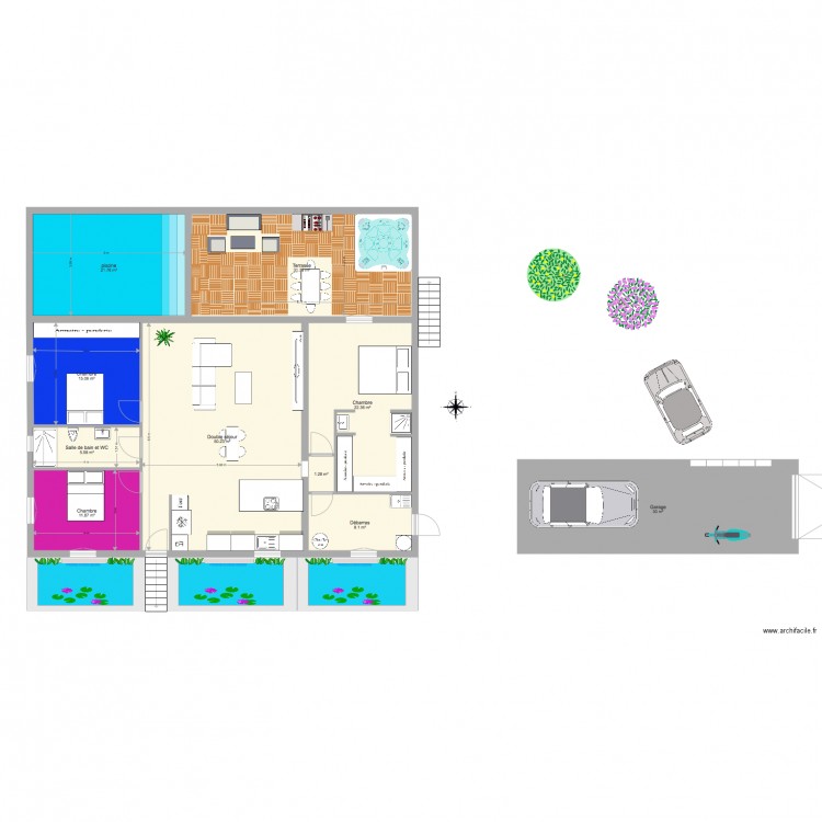 MAISON RENAUD. Plan de 0 pièce et 0 m2