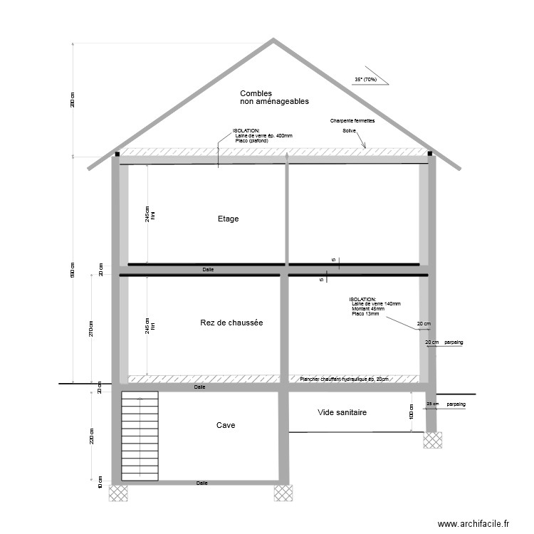 Coupe BB 20210629. Plan de 0 pièce et 0 m2