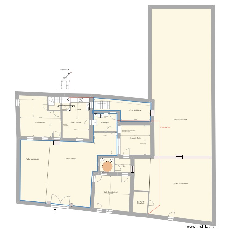 Bourron  Rdec. Plan de 5 pièces et 529 m2