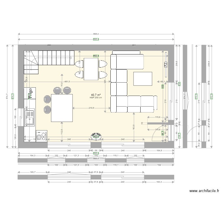 VILLA 80M2 R1  idée 2 chambres 3. Plan de 0 pièce et 0 m2