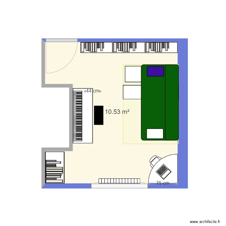 chambre amis X. Plan de 0 pièce et 0 m2