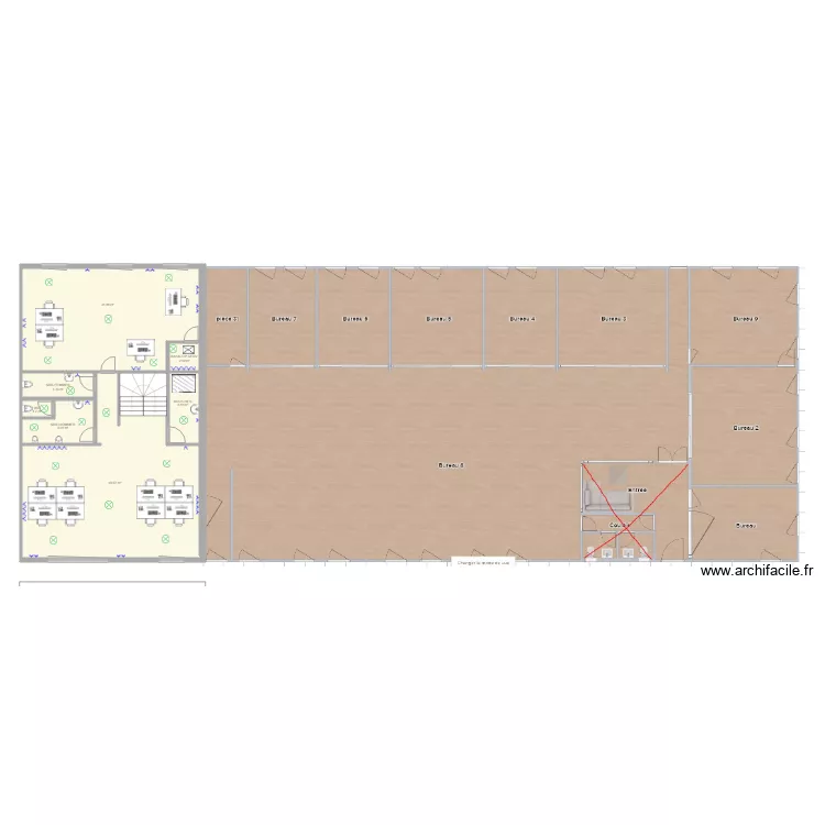 Differdange etage. Plan de 
