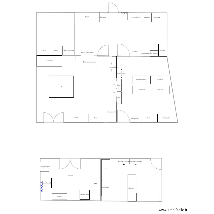 Diap actuel. Plan de 4 pièces et 93 m2