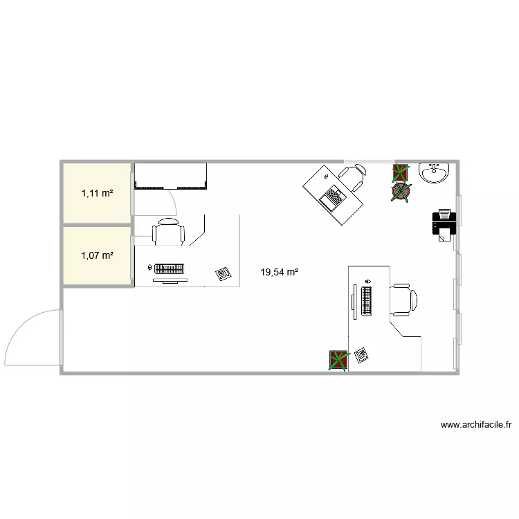 bureau. Plan de bureau. Plan de