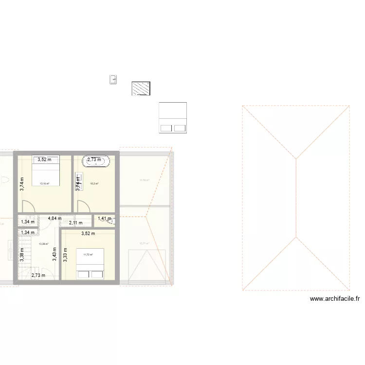 NOUVEAU3. Plan de 14 et 158 m² NOUVEAU3. Plan de 14 et 158 m²