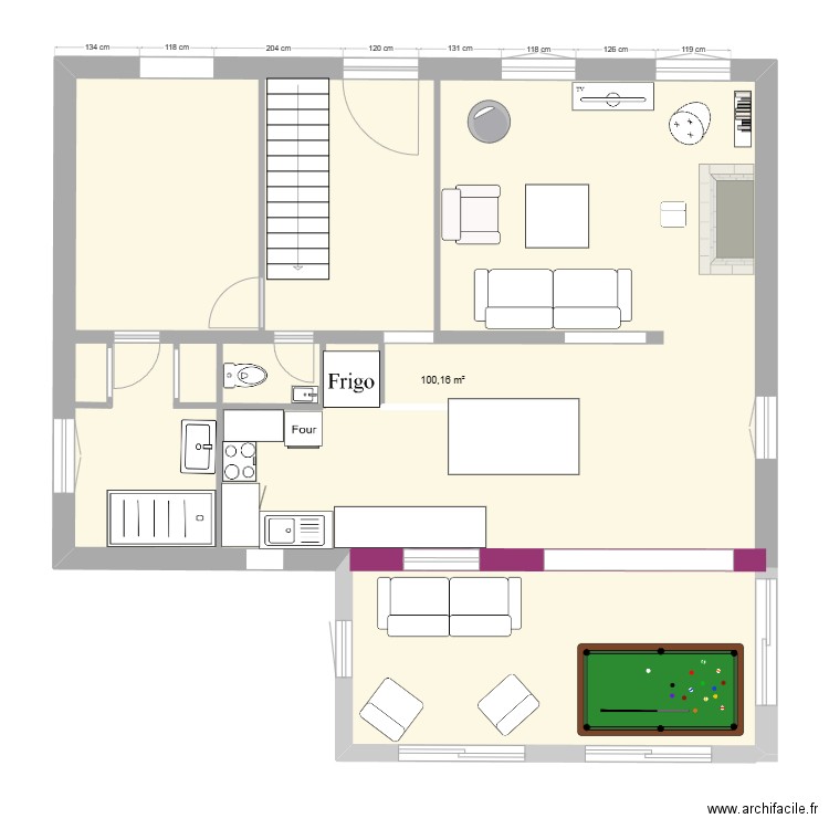 extension 3. Plan de 0 pièce et 0 m2