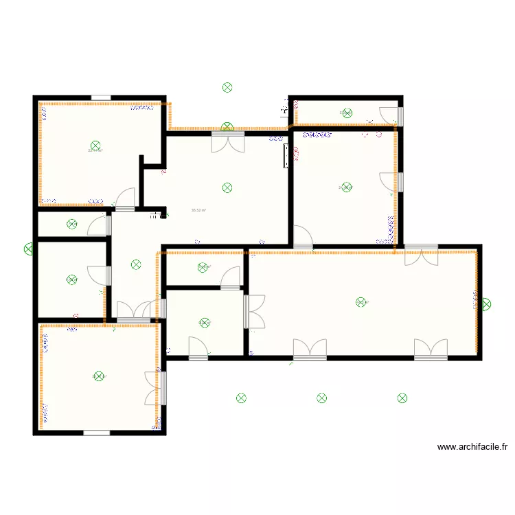 V1 CORRE  GILLES. Plan de 