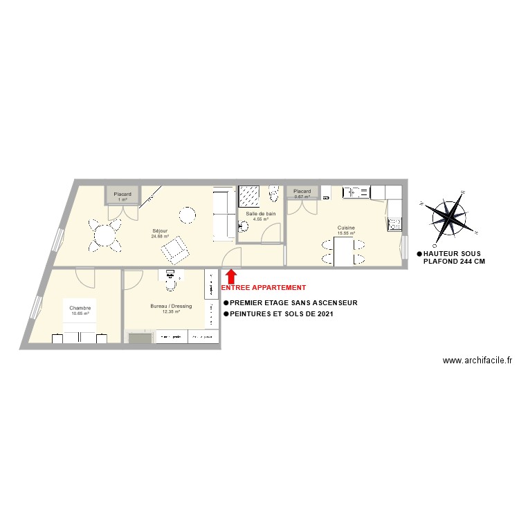 Froment. Plan de 0 pièce et 0 m2