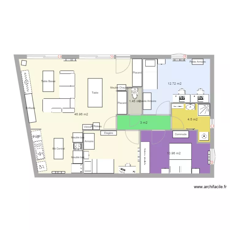 Maison. Plan de 