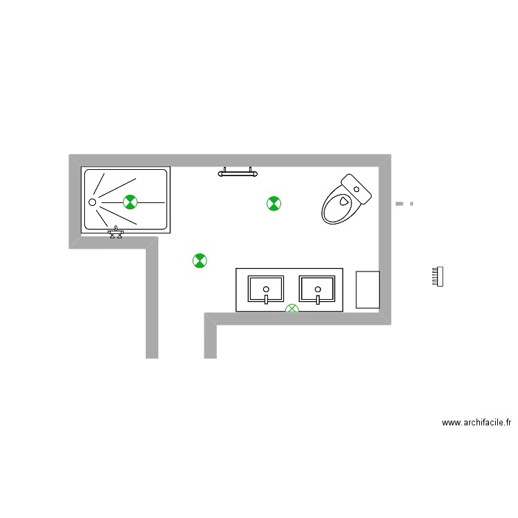 SdB Gilles V04. Plan de 0 pièce et 0 m2