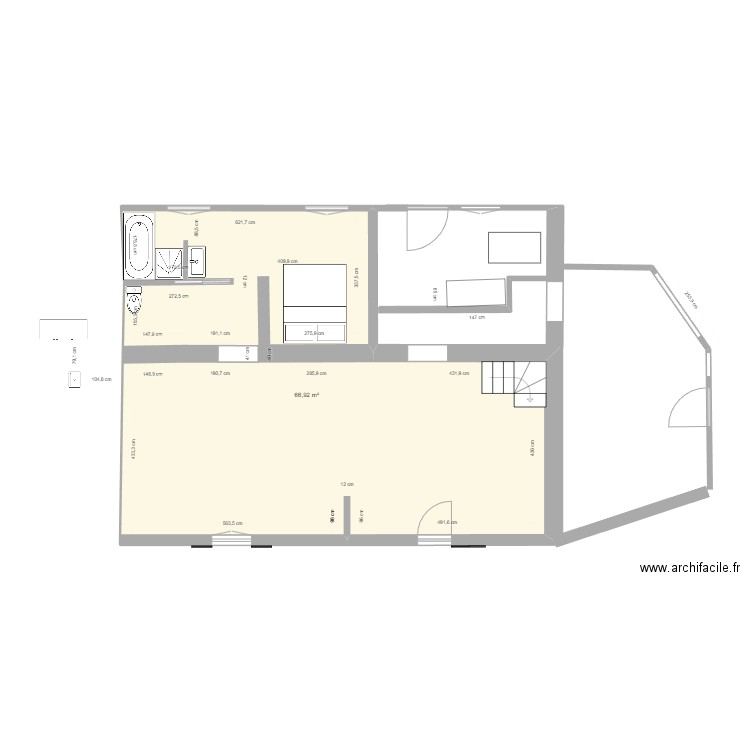 Maison Malvi Projet Nouveau . Plan de 4 pièces et 100 m2