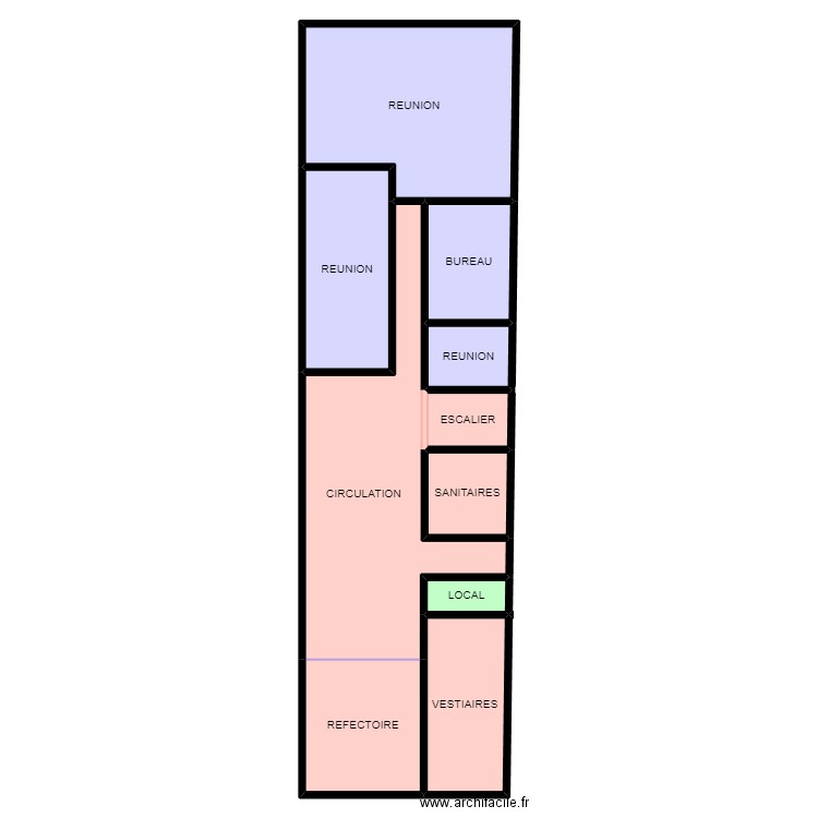 DTLM RDC. Plan de 10 pièces et 269 m2