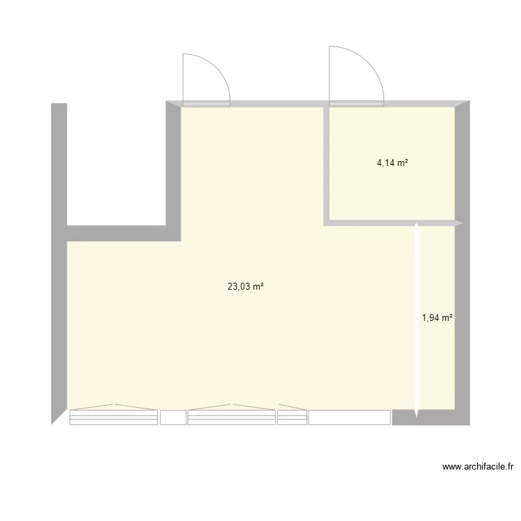 NOUVEAU BUREAU AE. Plan de 