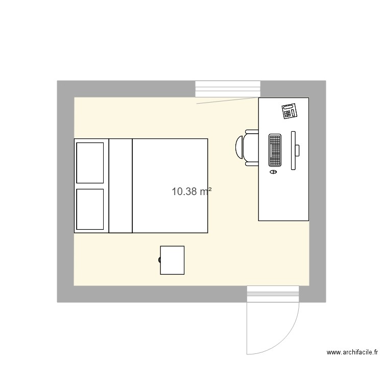 chambre Marylou Imhaus. Plan de 0 pièce et 0 m2