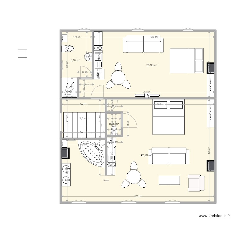 les bordes etage 2 février 2022. Plan de 0 pièce et 0 m2