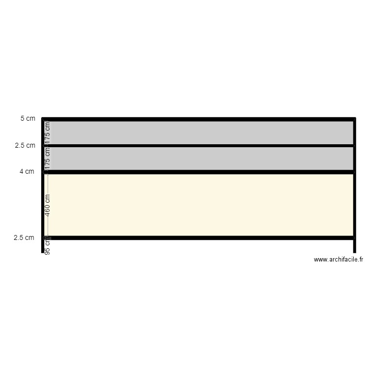 Garde corps. Plan de 3 pièces et 185 m2