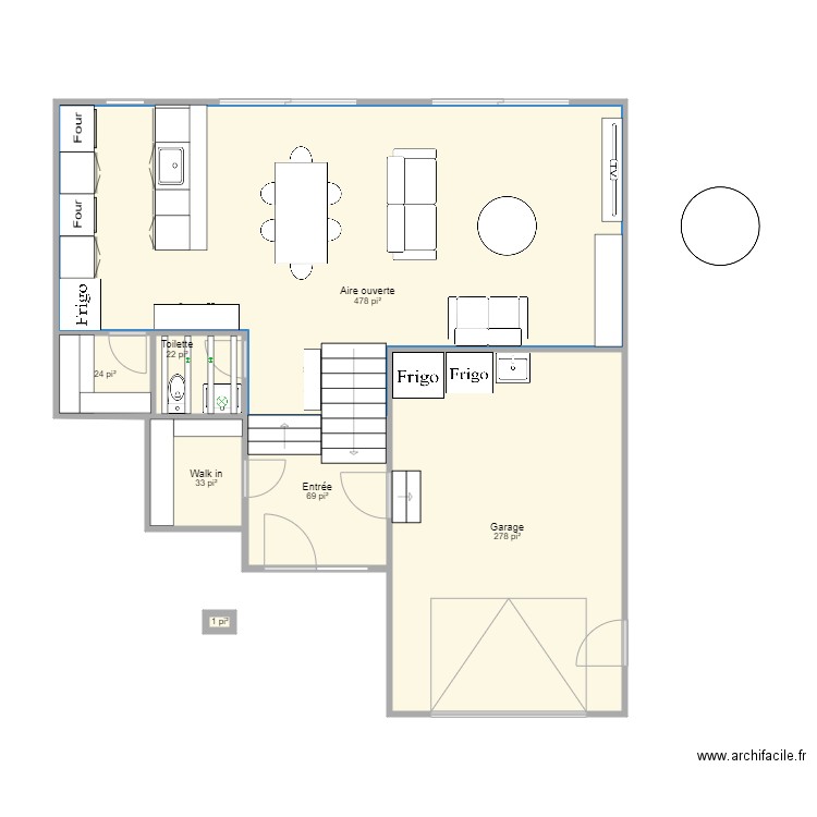 Rez de chaussée Madrigal avril 2021. Plan de 0 pièce et 0 m2