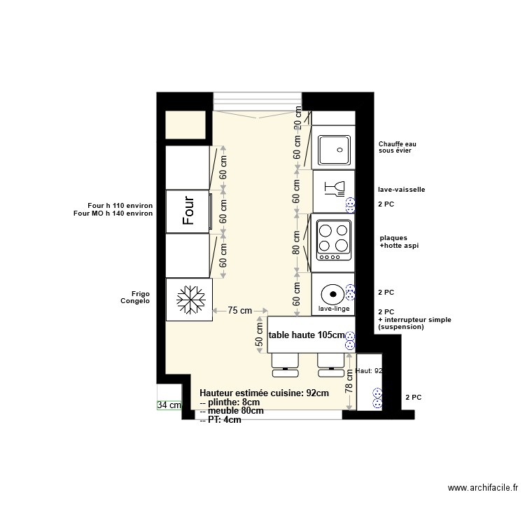 Projet 1. Plan de 0 pièce et 0 m2