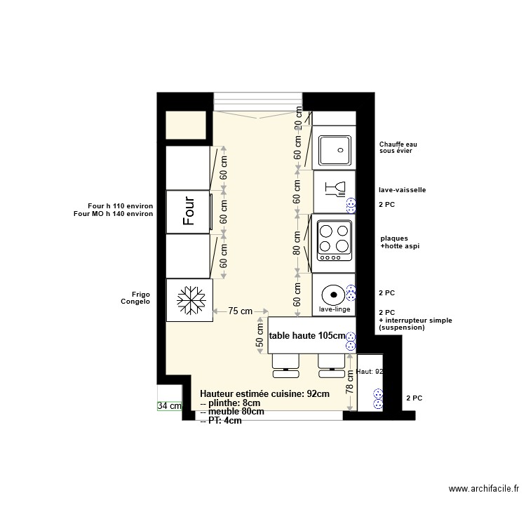 Projet 1. Plan de 0 pièce et 0 m2