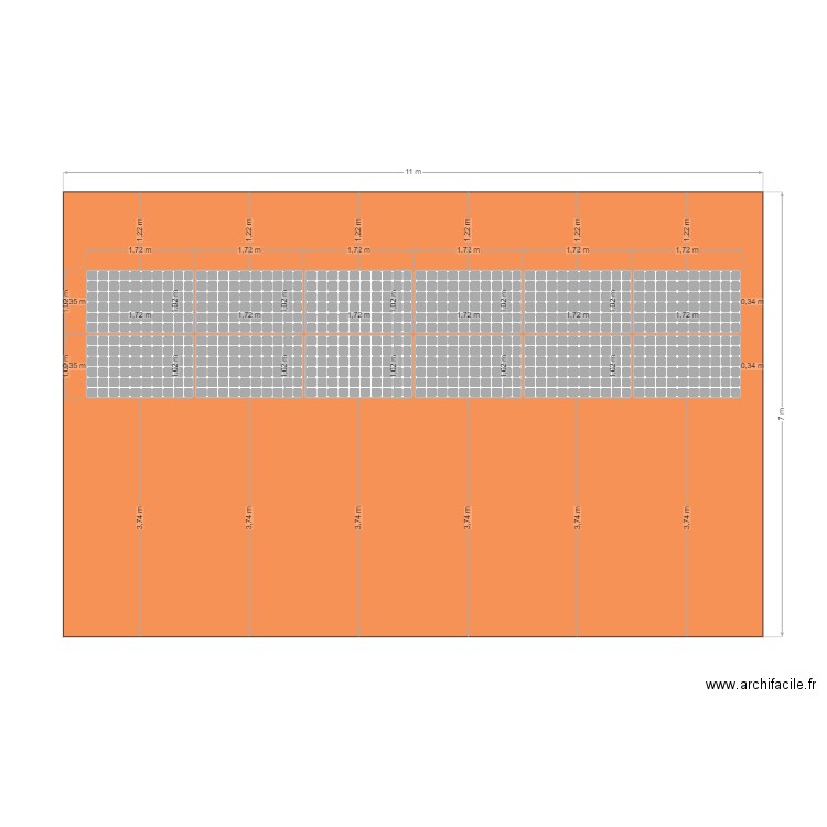 PLAN COTE PANNEAU. Plan de 0 pièce et 0 m2